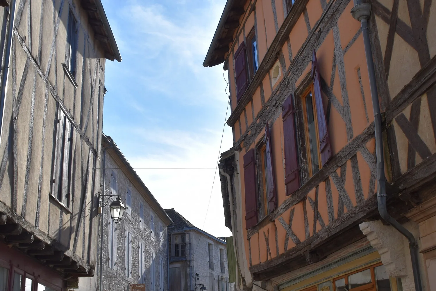 Timber-framed houses in Issigeac
